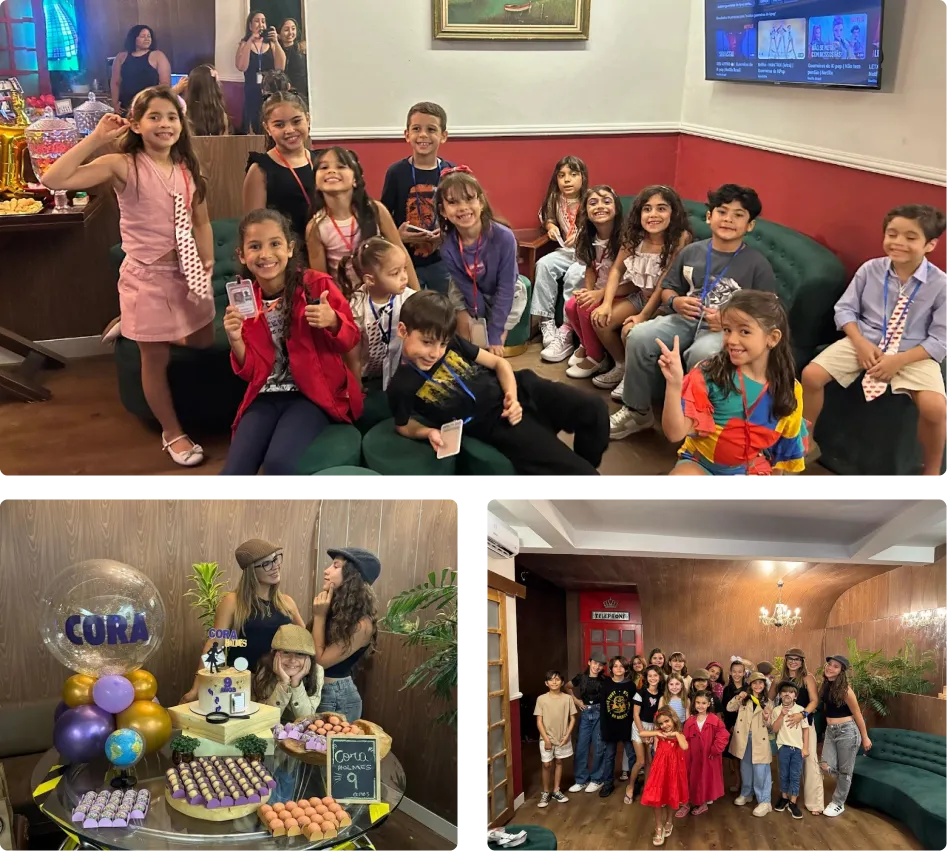 Festa de aniversário no Escaping Natal